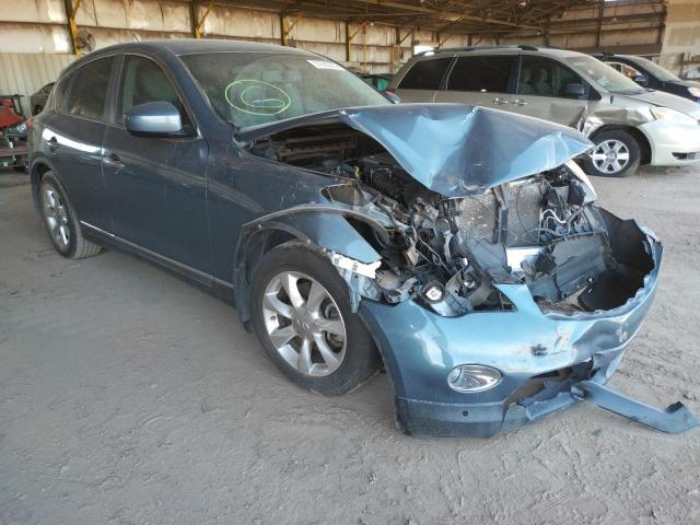 JNKAJ09E08M303234 - 2008 INFINITI EX35 BASE TEAL photo 1