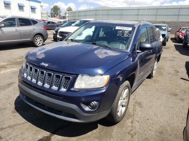 1C4NJDBB2CD630429 - 2012 JEEP COMPASS SP BLUE photo 2