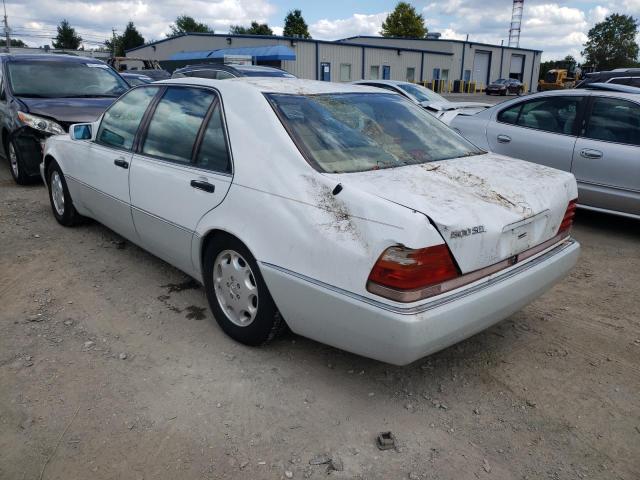 WDBGA51E6PA118186 - 1993 MERCEDES-BENZ 500 SEL WHITE photo 3