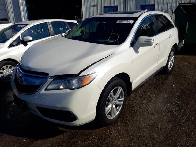 5J8TB3H30DL004319 - 2013 ACURA RDX WHITE photo 2