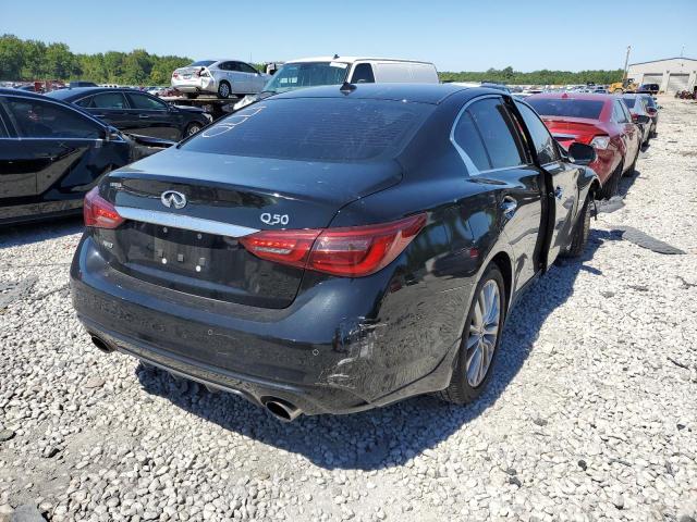 JN1EV7AR8JM431048 - 2018 INFINITI Q50 LUXE BLACK photo 4