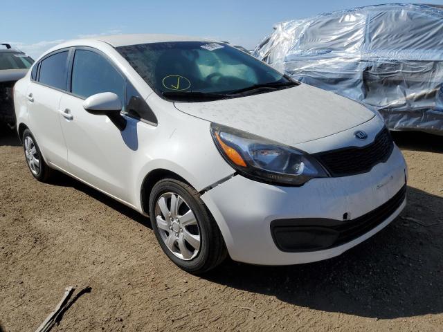 KNADM4A39D6204625 - 2013 KIA RIO LX WHITE photo 1