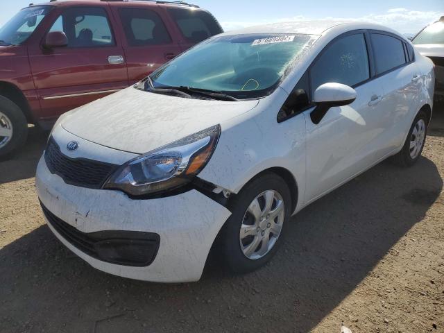 KNADM4A39D6204625 - 2013 KIA RIO LX WHITE photo 2