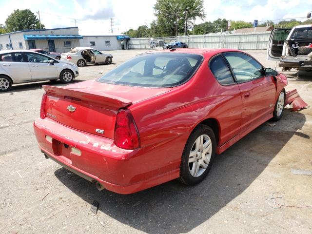2G1WL15CX69378618 - 2006 CHEVROLET MONTE CARL წითელი ფოტო 4