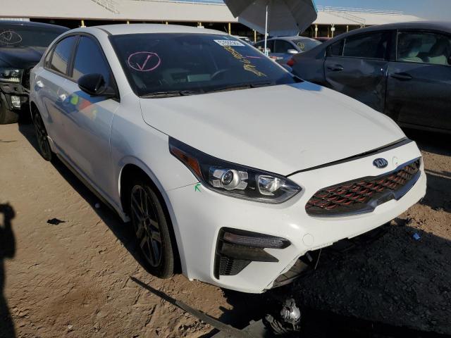 3KPF34ADXME393352 - 2021 KIA FORTE GT L WHITE photo 1