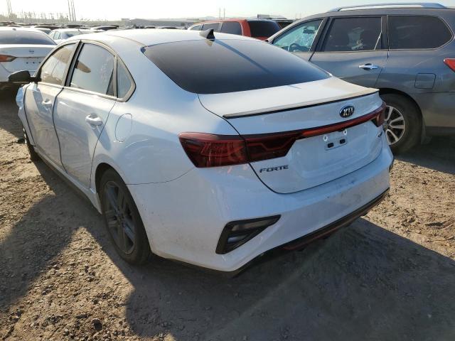 3KPF34ADXME393352 - 2021 KIA FORTE GT L WHITE photo 3