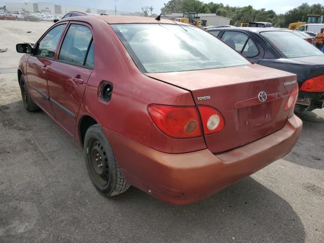 1NXBR32E75Z532592 - 2005 TOYOTA COROLLA CE BURGUNDY photo 3