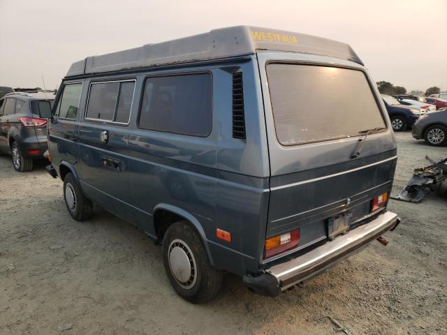 WV2ZB0255HH016185 - 1987 VOLKSWAGEN VANAGON CA BLUE photo 3