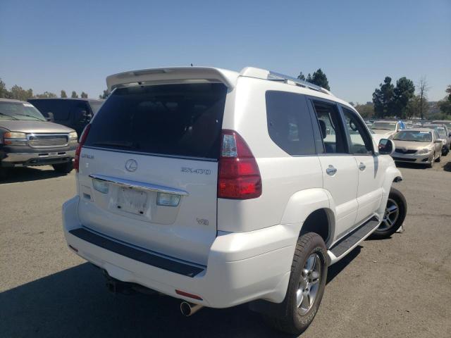 JTJBT20X380169477 - 2008 LEXUS GX470 WHITE photo 4