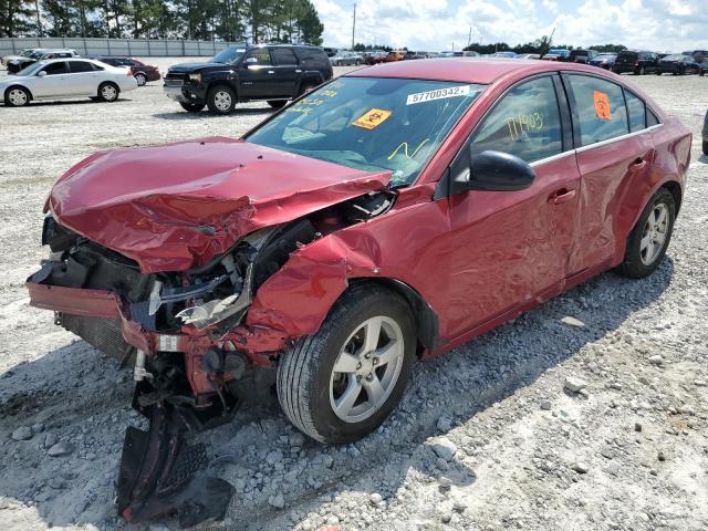 1G1PC5SB2E7465601 - 2014 CHEVROLET CRUZE LT RED photo 2