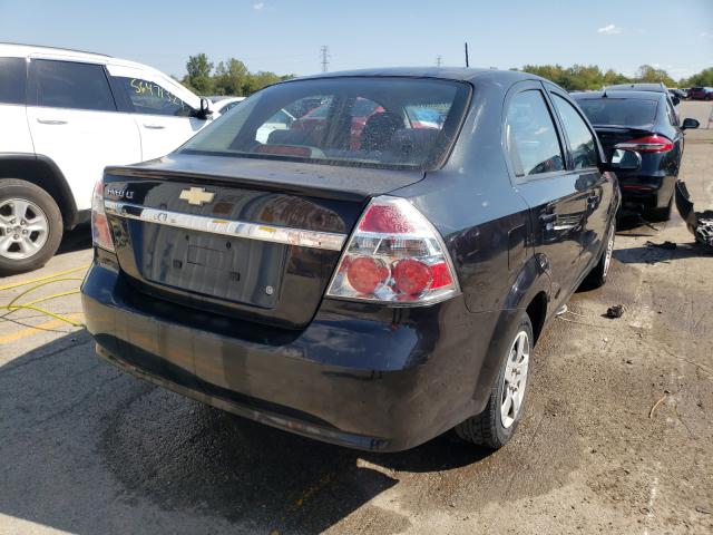 KL1TD56E19B635464 - 2009 CHEVROLET AVEO LS 黑色 照片 4