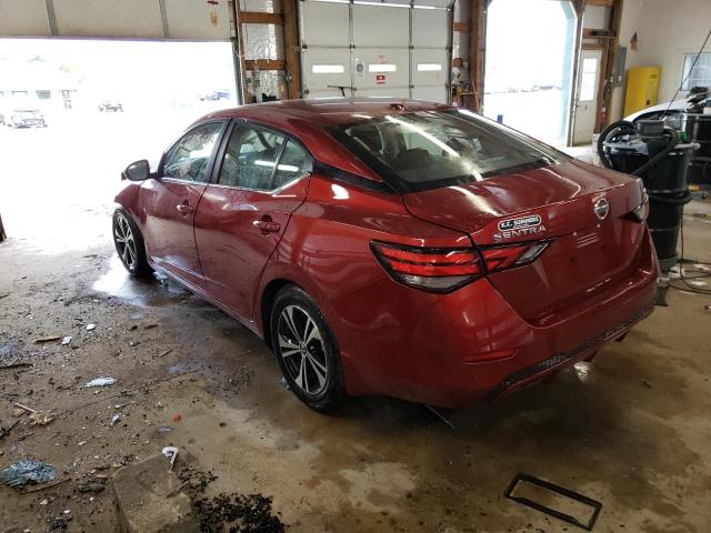 3N1AB8CV3NY272403 - 2022 NISSAN SENTRA SV RED photo 3