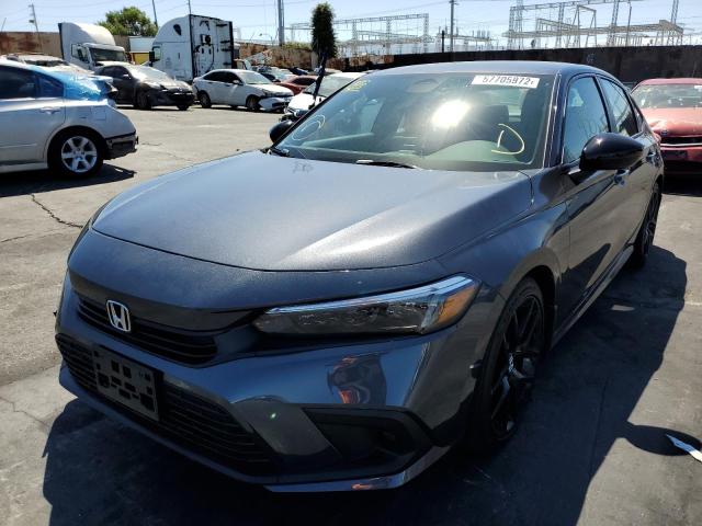 2HGFE2F57NH584704 - 2022 HONDA CIVIC SPOR GRAY photo 2