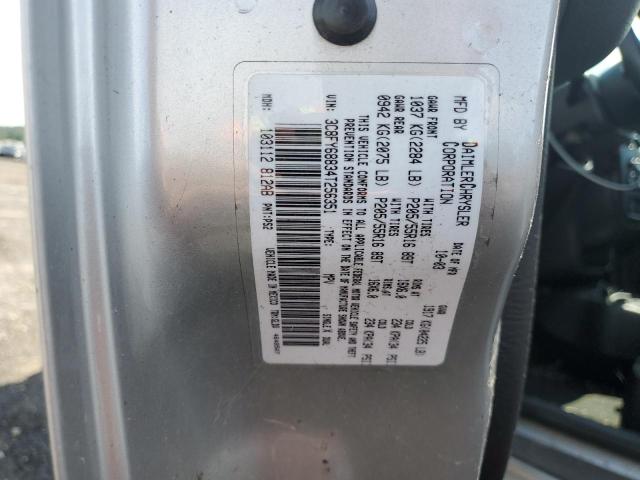 3C8FY68834T256351 - 2004 CHRYSLER PT CRUISER SILVER photo 10