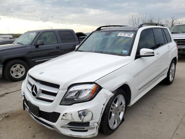 WDCGG8JBXEG334991 - 2014 MERCEDES-BENZ GLK 350 4M WHITE photo 2