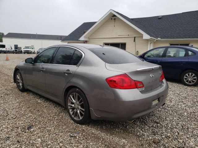 JNKBV61E58M214797 - 2008 INFINITI G35 GRAY photo 3