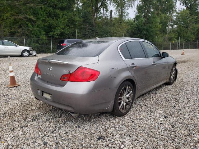 JNKBV61E58M214797 - 2008 INFINITI G35 GRAY photo 4