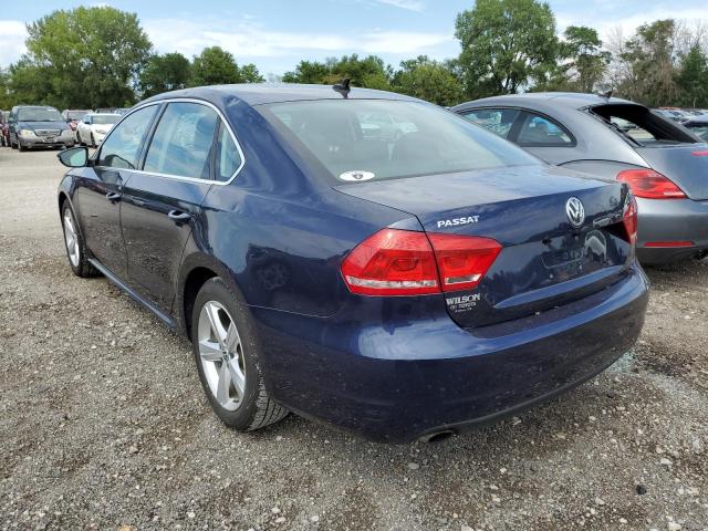 1VWBH7A36CC037329 - 2012 VOLKSWAGEN PASSAT SE BLUE photo 3