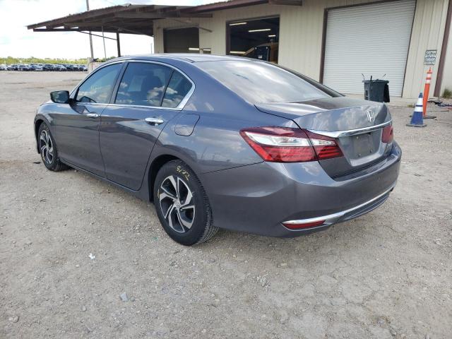 1HGCR2F38GA102507 - 2016 HONDA ACCORD LX GRAY photo 3