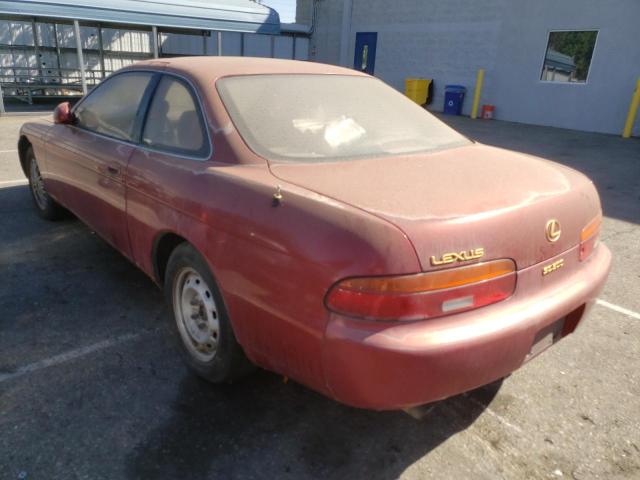 JT8JZ31C3P0016030 - 1993 LEXUS SC 300 RED photo 3