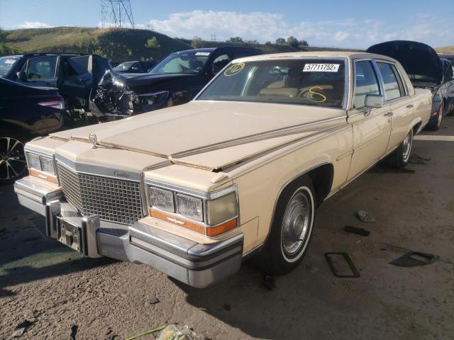 1G6DW51Y4J9723772 - 1988 CADILLAC BROUGHAM YELLOW photo 2