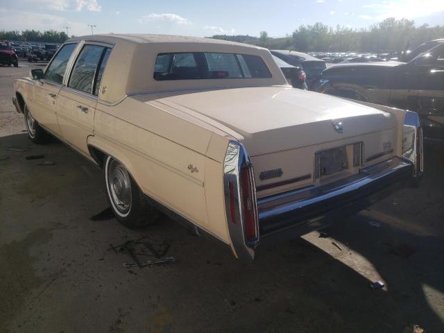 1G6DW51Y4J9723772 - 1988 CADILLAC BROUGHAM YELLOW photo 3