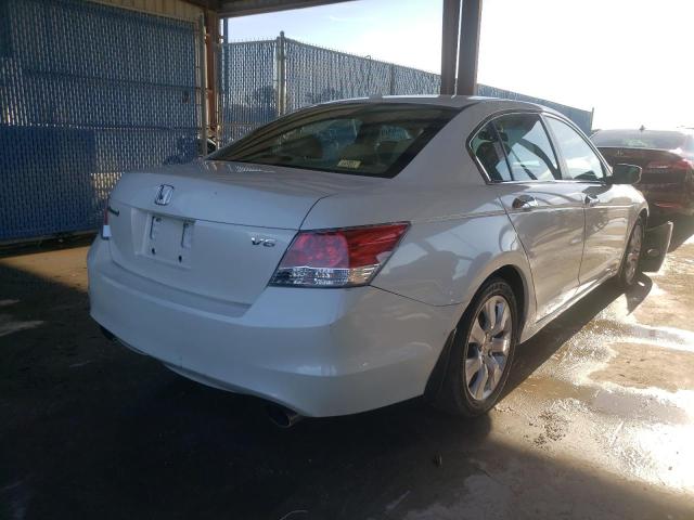 5KBCP3F86AB017977 - 2010 HONDA ACCORD EXL WHITE photo 4