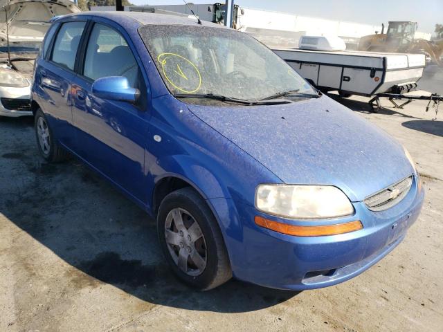 KL1TD666X6B586713 - 2006 CHEVROLET AVEO BLUE photo 1