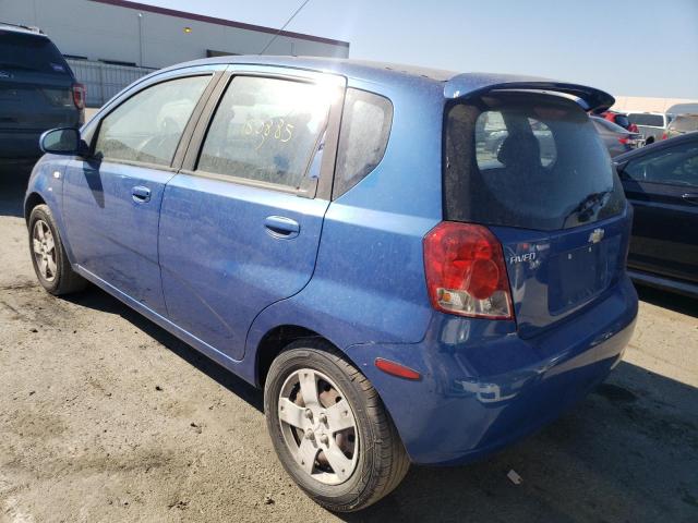 KL1TD666X6B586713 - 2006 CHEVROLET AVEO BLUE photo 3