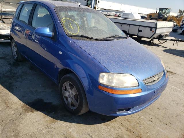 KL1TD666X6B586713 - 2006 CHEVROLET AVEO BLUE photo 9