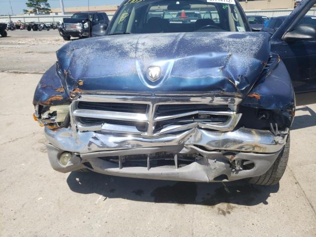 1D7HL48N93S104759 - 2003 DODGE DAKOTA QUA BLUE photo 7