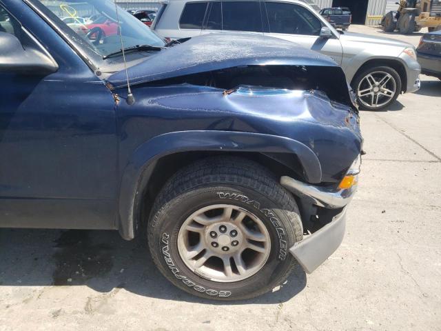 1D7HL48N93S104759 - 2003 DODGE DAKOTA QUA BLUE photo 9