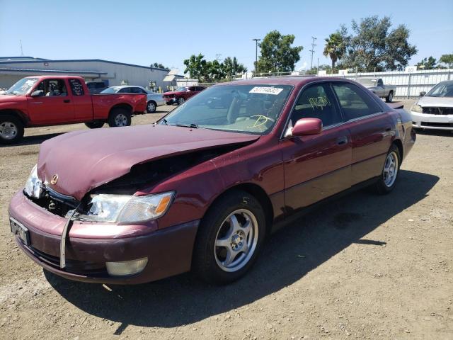 JT8BF22G6V0006999 - 1997 LEXUS ES 300 BURGUNDY photo 2