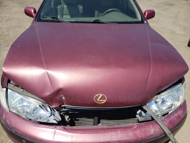 JT8BF22G6V0006999 - 1997 LEXUS ES 300 BURGUNDY photo 7