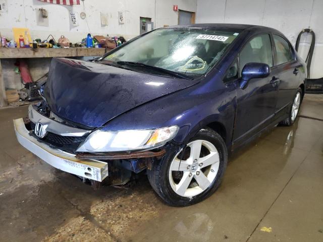 19XFA16689E019733 - 2009 HONDA CIVIC LX-S BLUE photo 2