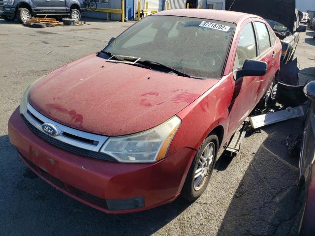 1FAHP3FN3BW152248 - 2011 FORD FOCUS RED photo 2