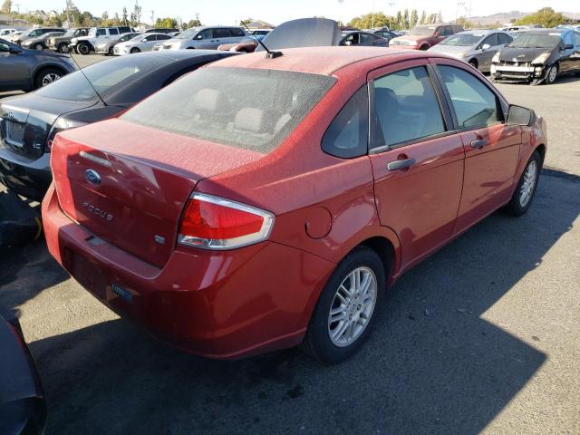 1FAHP3FN3BW152248 - 2011 FORD FOCUS RED photo 4