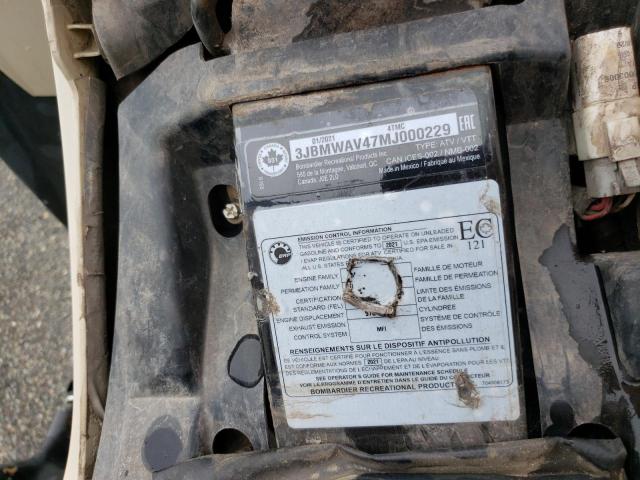 3JBMWAV47MJ000229 - 2021 CAN-AM RENEGADE X 棕色 照片 10