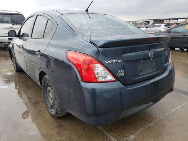 3N1CN7AP6FL869106 - 2015 NISSAN VERSA BLUE photo 3