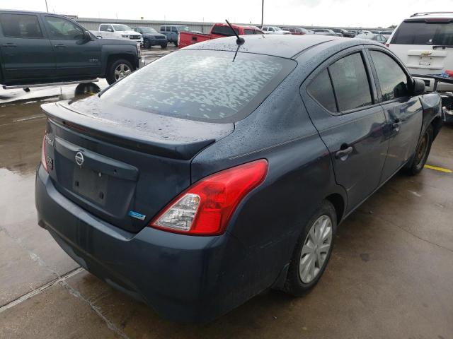 3N1CN7AP6FL869106 - 2015 NISSAN VERSA BLUE photo 4