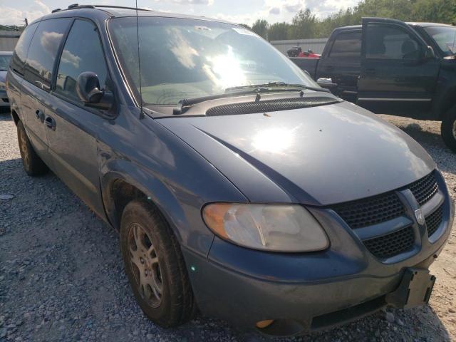 2B8GP44312R602836 - 2002 DODGE CARAVAN BLUE photo 1