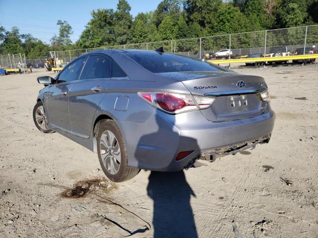 KMHEC4A4XFA127097 - 2015 HYUNDAI SONATA HYB SILVER photo 3