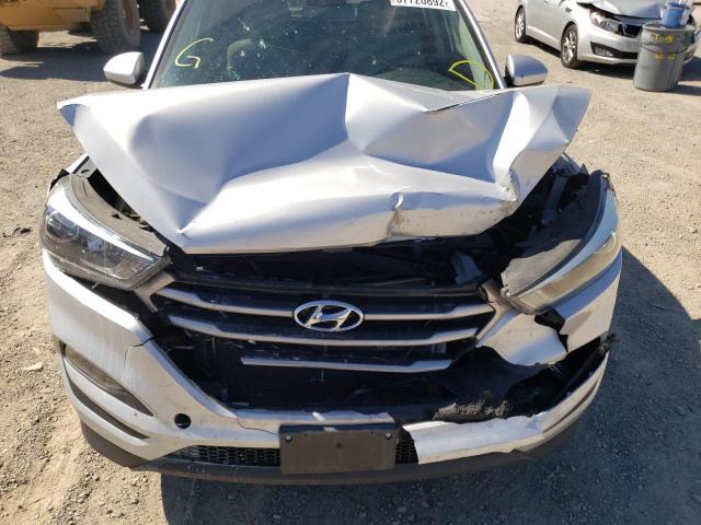 KM8J3CA45JU608133 - 2018 HYUNDAI TUCSON SEL SILVER photo 7