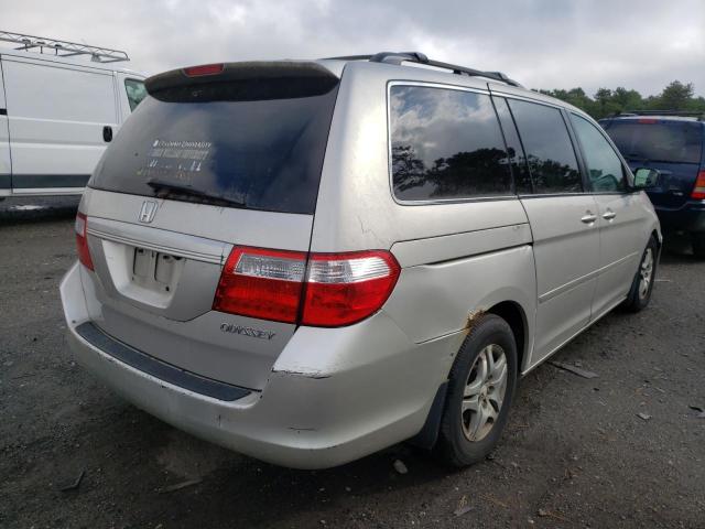 5FNRL38775B035998 - 2005 HONDA ODYSSEY SILVER photo 4