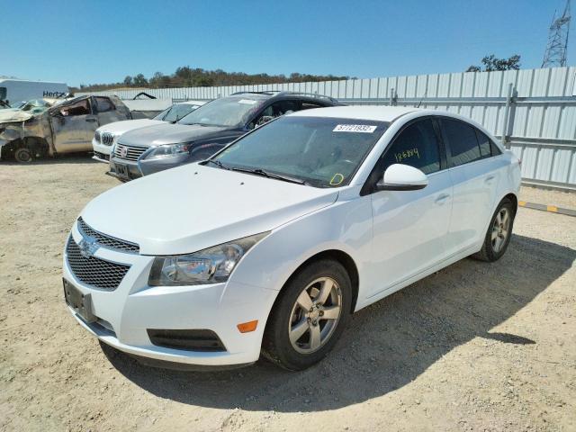 1G1PC5SB4E7116195 - 2014 CHEVROLET CRUZE LT WHITE photo 2