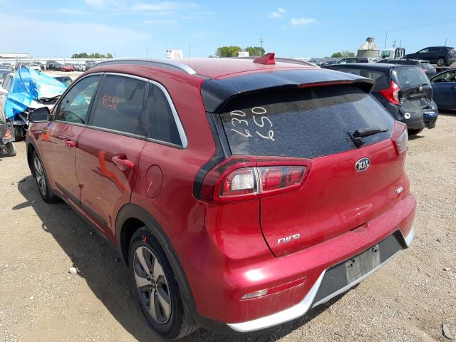 KNDCC3LC9K5306910 - 2019 KIA NIRO EX RED photo 3