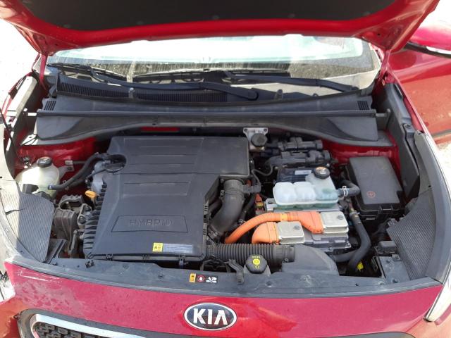 KNDCC3LC9K5306910 - 2019 KIA NIRO EX RED photo 7