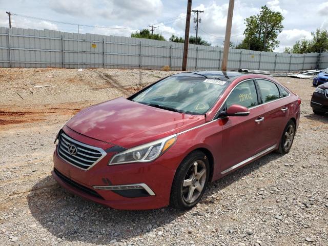 5NPE34AF7FH092114 - 2015 HYUNDAI SONATA SPO RED photo 2