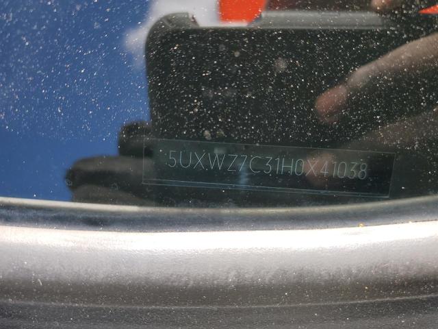 5UXWZ7C31H0X41038 - 2017 BMW X3 SDRIVE2 WHITE photo 10