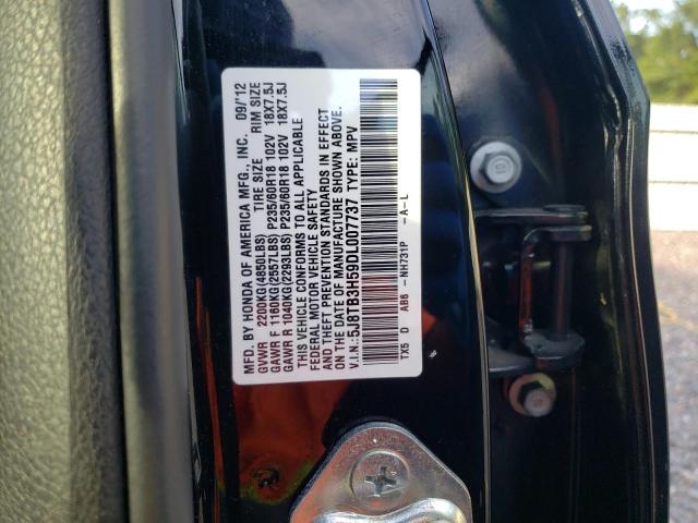 5J8TB3H59DL007737 - 2013 ACURA RDX TECHNO BLACK photo 10